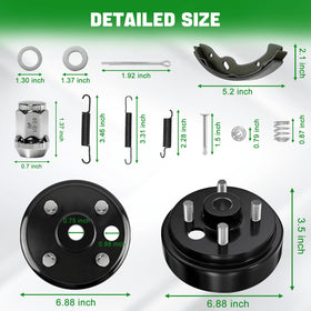 Cartalia EZGO TXT brake springs kit included for quick service