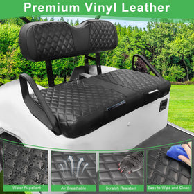 Cartalia EZGO TXT diamond-pattern front seat cover adds luxury and style