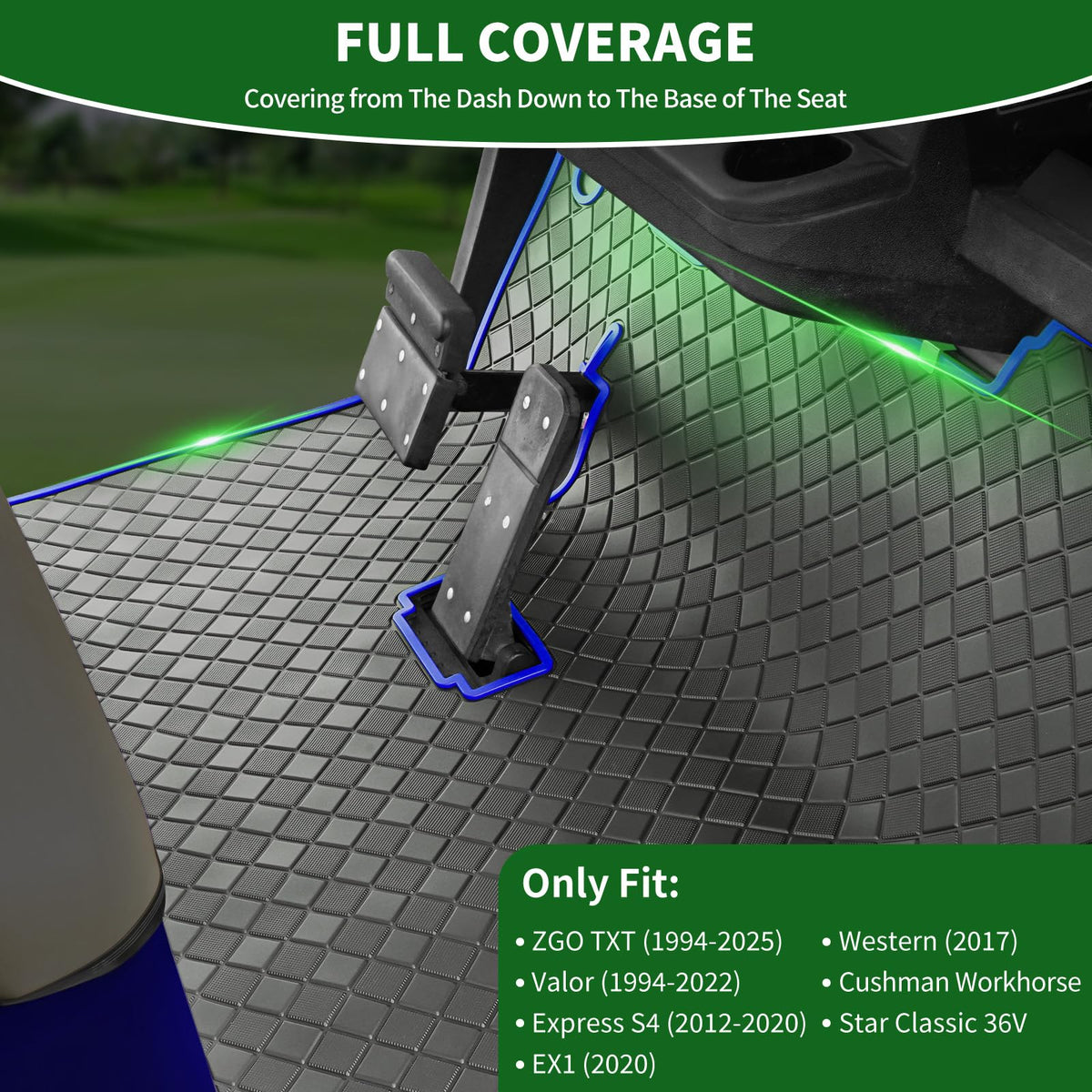 Cartalia EZGO TXT fit mat ensures precise alignment and easy maintenance.