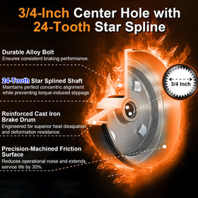 Cartalia EZGO TXT lug nuts and washers for secure mounting