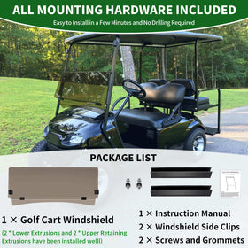 Fits 2014 and newer EZGO TXT models with 1x1 front rails