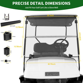 Cartalia foldable windshield hinge design for easy folding