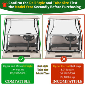 Cartalia foldable windshield with hinge demonstrates easy airflow and rain defense