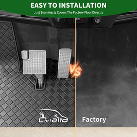 Cartalia four-clip design keeps mats securely in place during outings