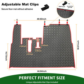 Cartalia four-clip design ensures a secure, easy install on Yamaha floors
