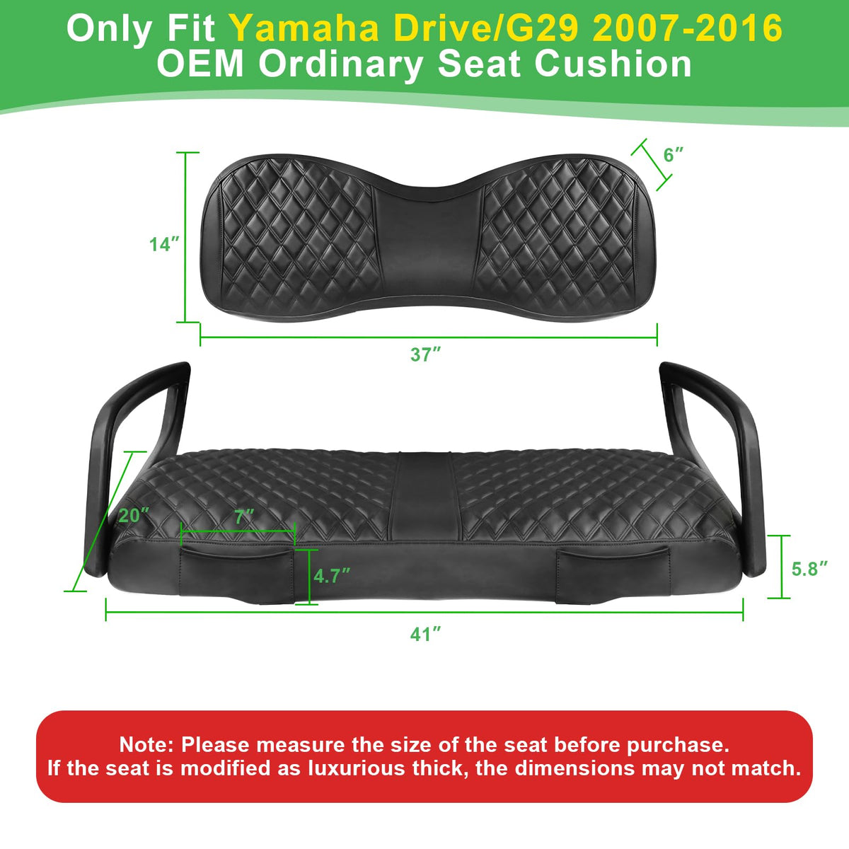 Cartalia front seat diamond-pattern cover adds modern style and protection