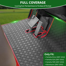 Cartalia full-coverage floor mat for Yamaha Drive Gen1 ensures seamless dashboard-to-seat protection