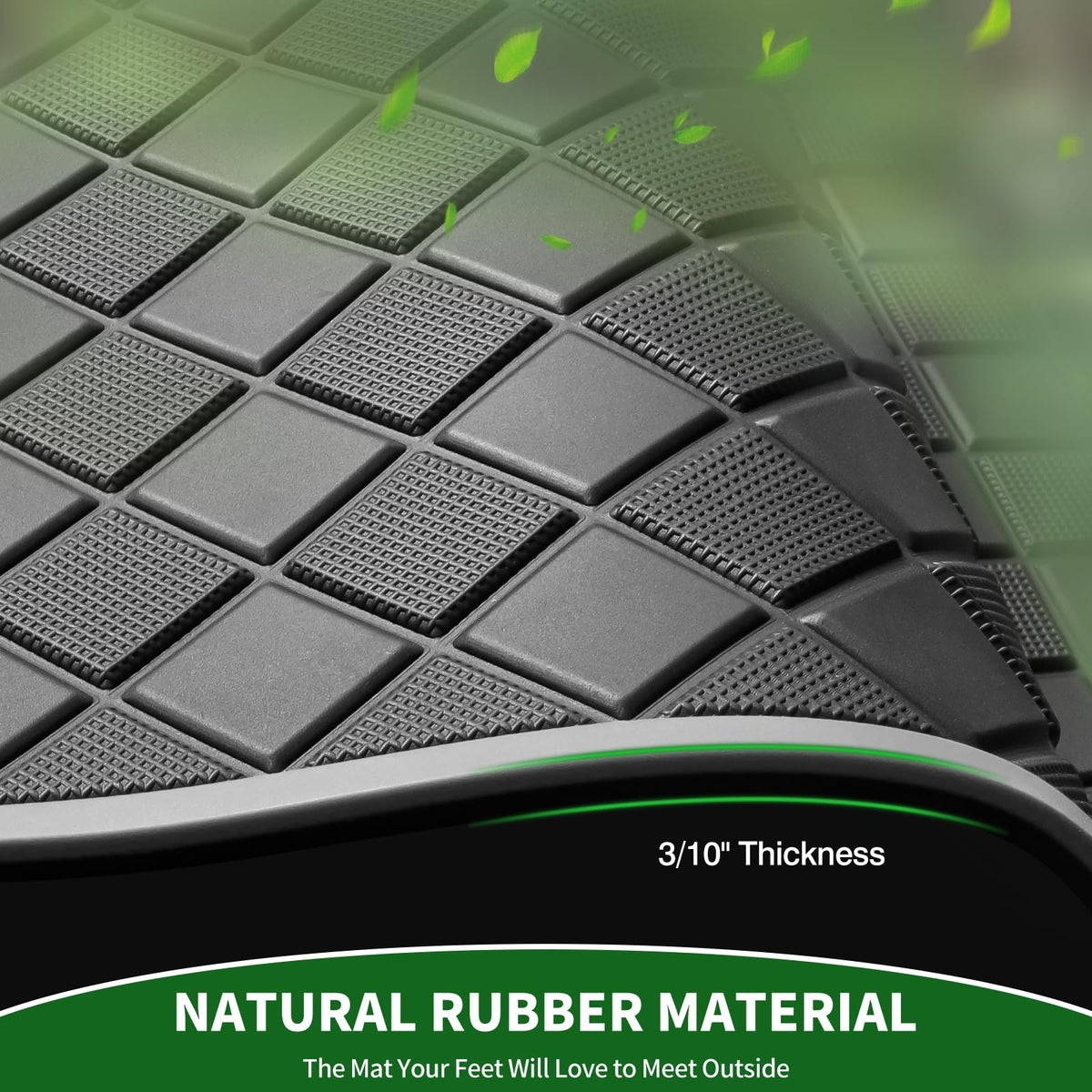 Cartalia full-coverage mat covers the entire floor for a clean, cohesive look