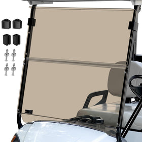 Cartalia g29 front folding windshield in clear acrylic for Yamaha cart, wind protection