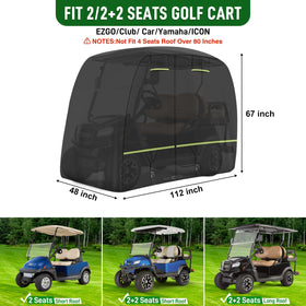 Cartalia 2+2 rear view cover demonstrating rear seat accommodation