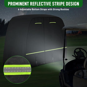 Reflective strips on Cartalia cover enhance night visibility and safety