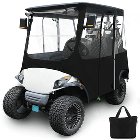 Cartalia 2-seat enclosure front view showing rain protection for Yamaha G29