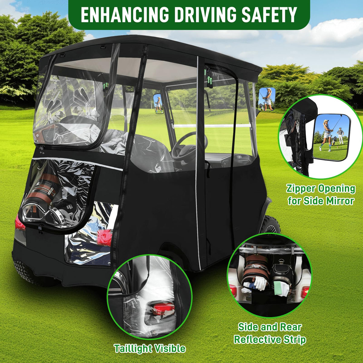 Cartalia QuieTech window view highlights visibility and weather shield