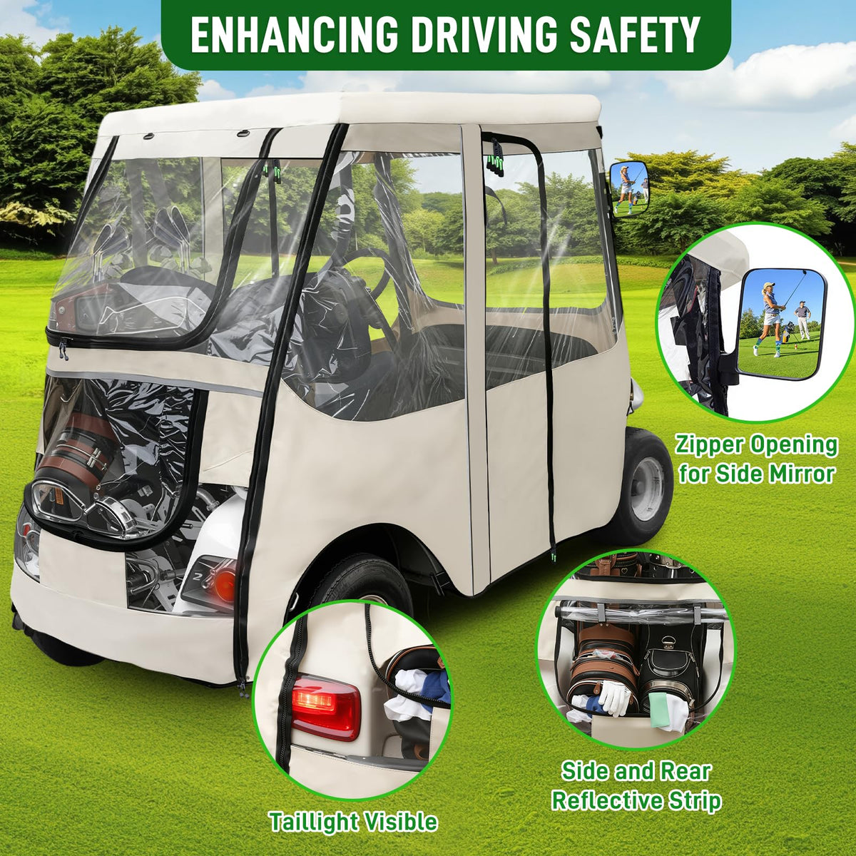 Cartalia enclosure installation demonstrates drape-and-secure setup