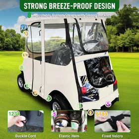 Cartalia weatherproof Oxford cloth enclosure blocks rain and UV exposure.