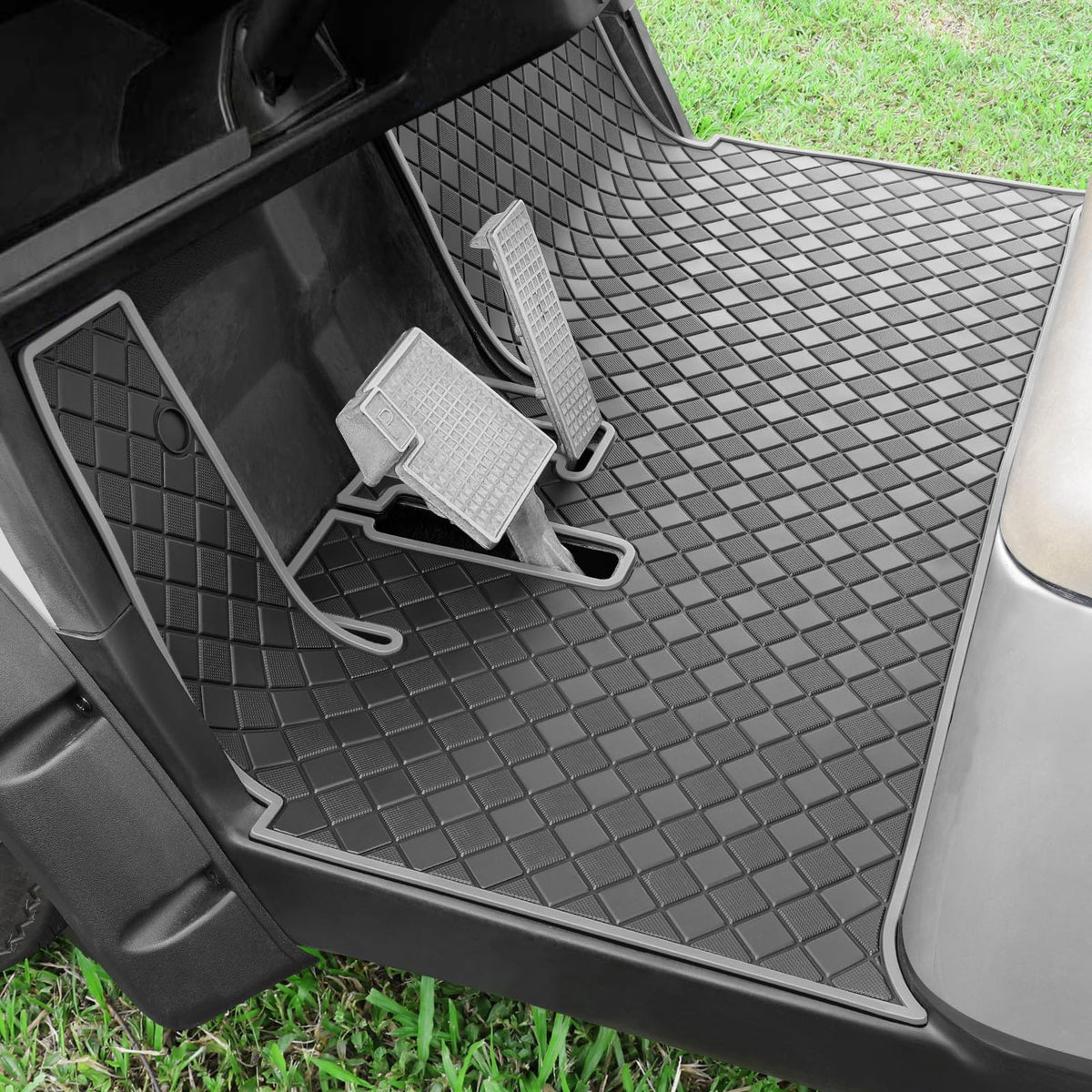 Cartalia 8mm full-coverage floor liner for Yamaha Drive2 protects the cabin floor