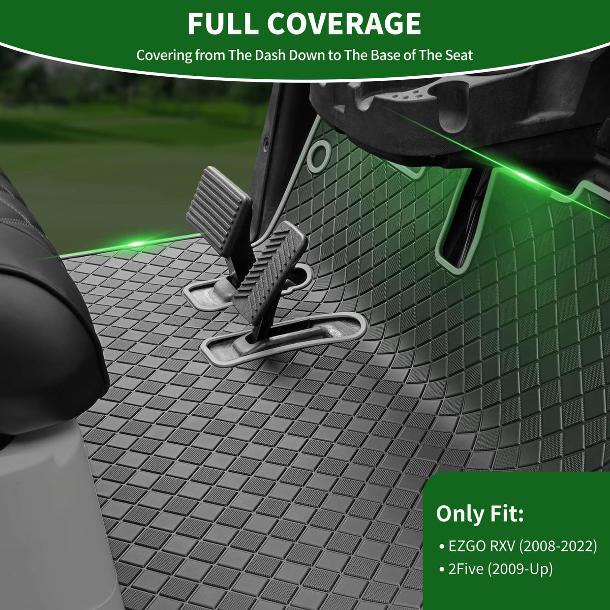 Cartalia 2Five full-coverage floor mat with 8mm rubber for durability.