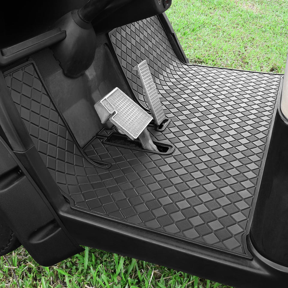 Cartalia golf cart floor liner 8mm thick with black trim for durability