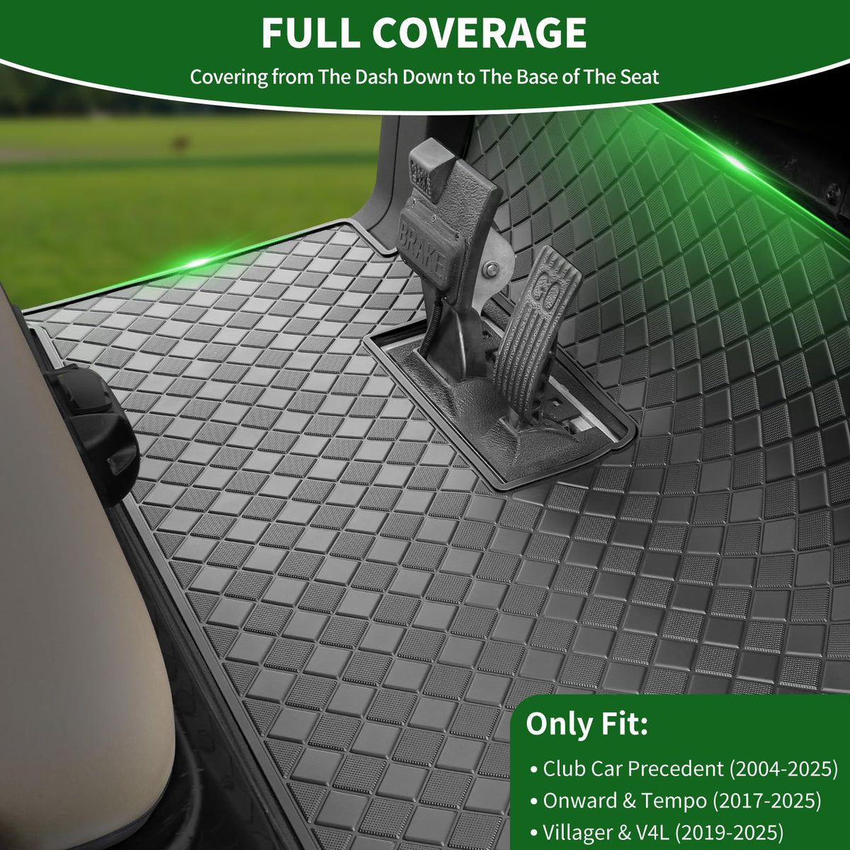 Cartalia anti-slip floor liner shows raised grid texture for better grip.