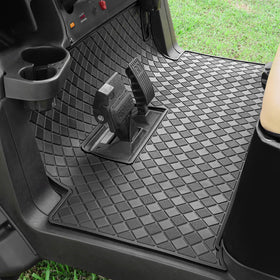 Cartalia golf cart floor liner full-coverage protects floors from dirt and spills.