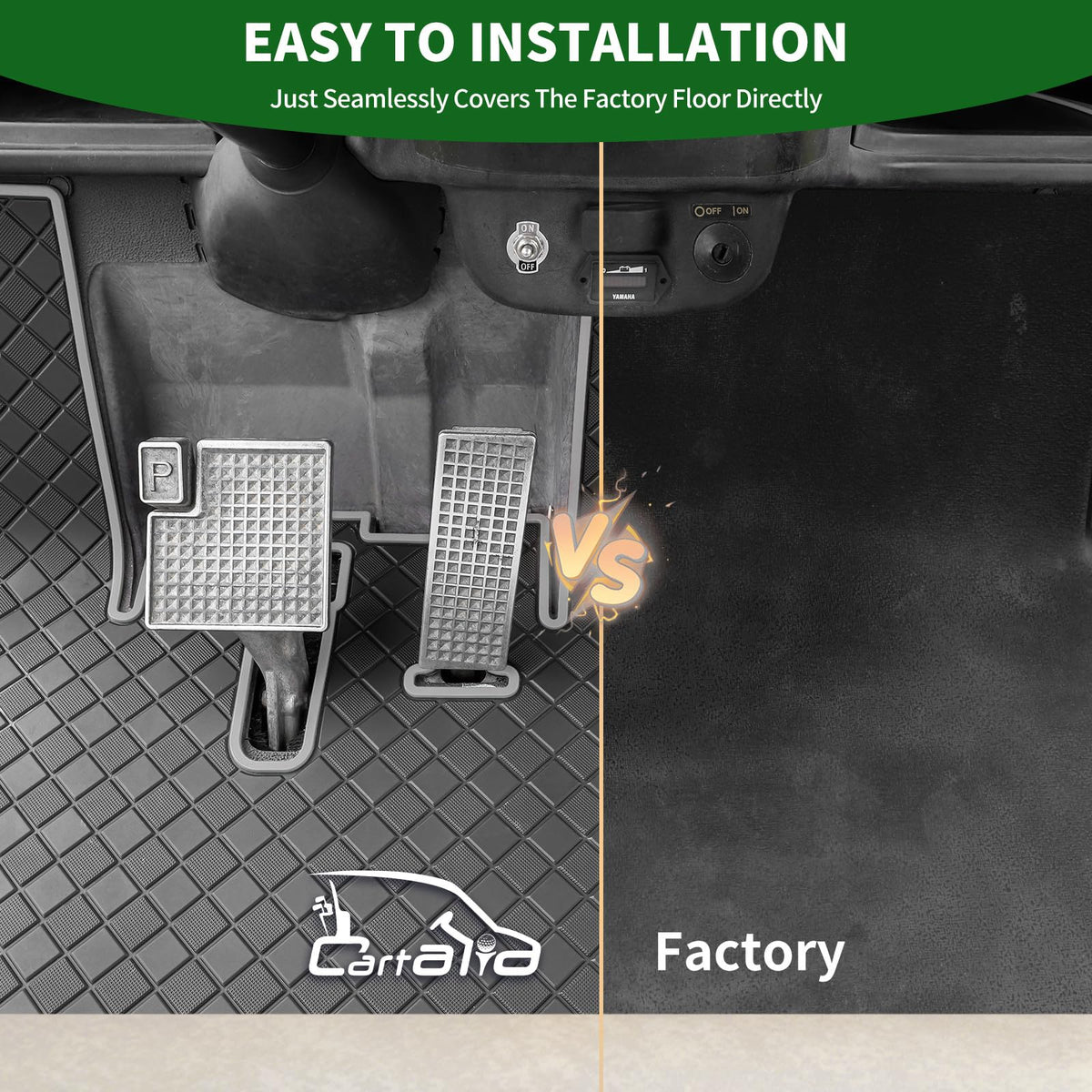 Cartalia natural rubber liner offers durable, odor-free protection.