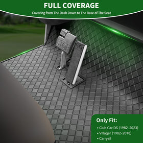 Cartalia golf cart floor mat for Villager carts providing full-coverage protection
