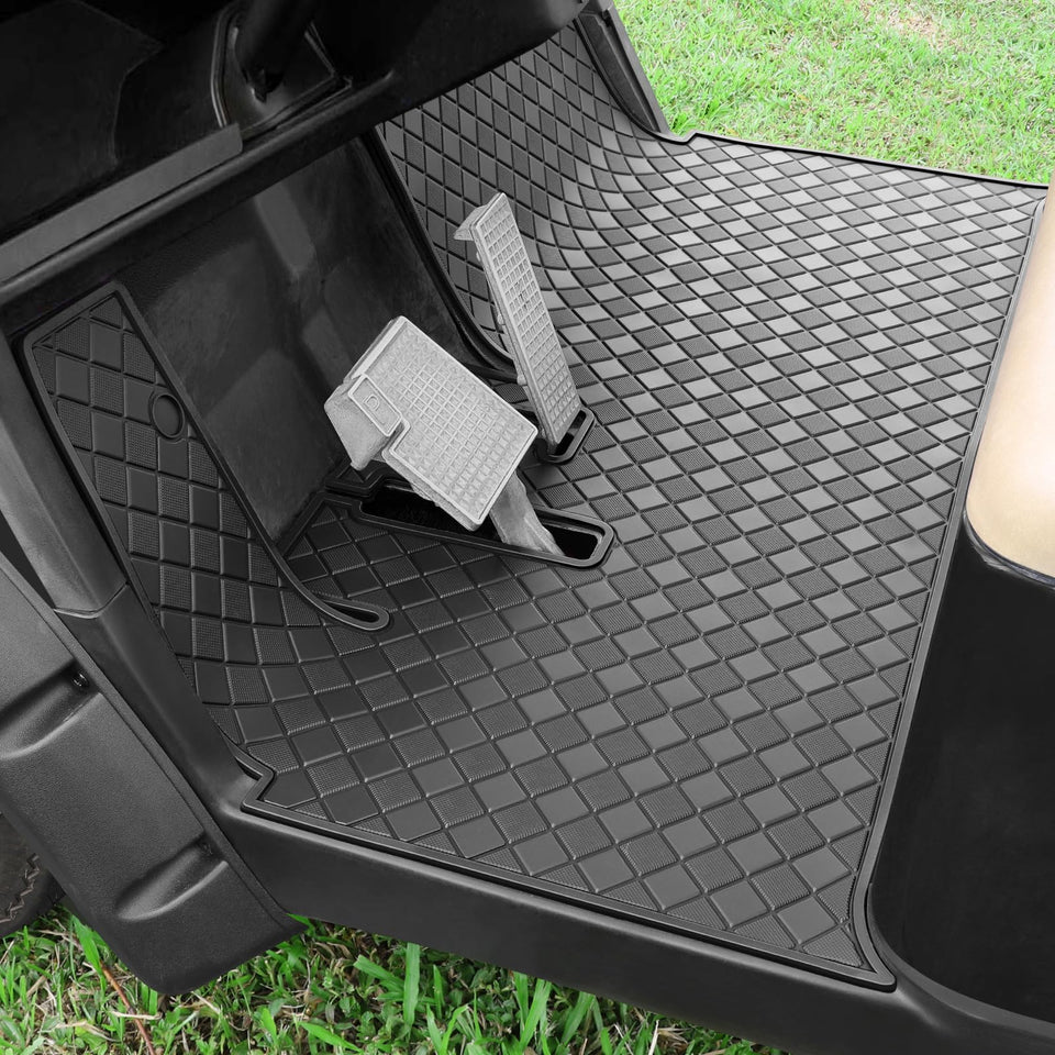 Cartalia 8mm thick golf cart floor mat for durable floor protection during heavy use