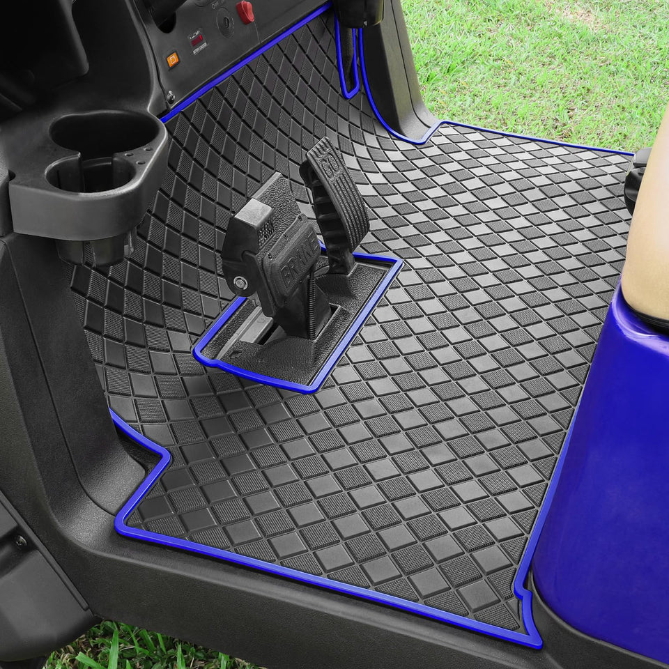Cartalia golf cart floor mat full coverage protects Club Car interiors.