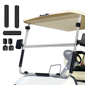 Cartalia foldable windshield with 316thick acrylic for clear, durable visibility.