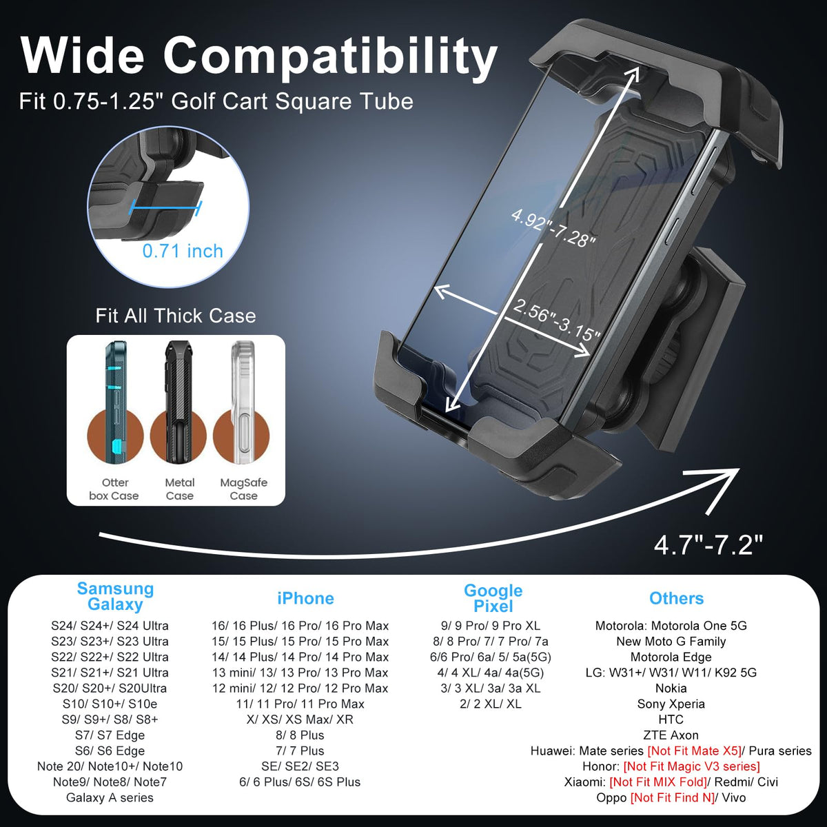 Cartalia one-handed placement for quick phone access