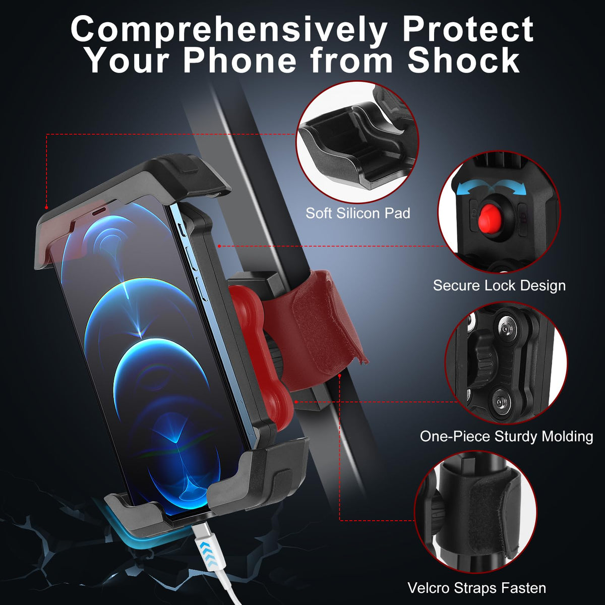 Cartalia secure-lock prevents drops on uneven fairways