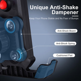 Cartalia dampeners and padding reduce shock during bumpy rounds