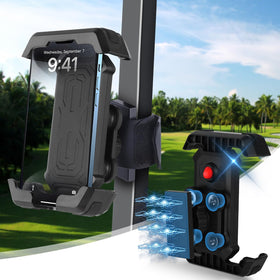 Cartalia golf cart magnetic holder securely grips phones on rough terrain