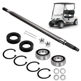 Cartalia golf cart rear axle driver-side 23-7-8 inch length for EZGO TXT improves power transfer