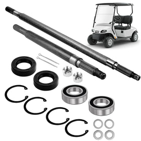 Cartalia rear axle shaft driver-side view with 24-spline precision for smooth power transfer