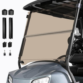 Cartalia golf cart windshield 37.4 in W by 32.7 in H fits Club Car Precedent for a secure ride