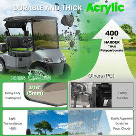 Cartalia 5mm thick windshield highlights durability and impact resistance
