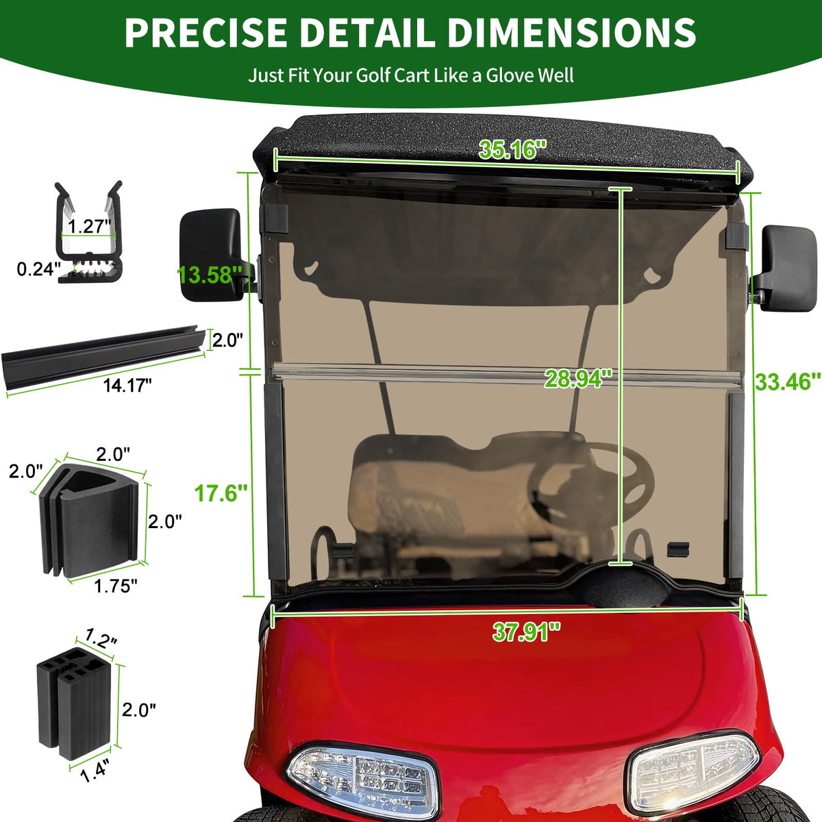 Cartalia UV glare protection blocks sun on sunny rounds