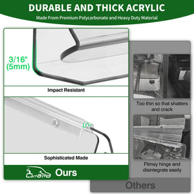 Cartalia 316-inch thick acrylic windshield highlights durability