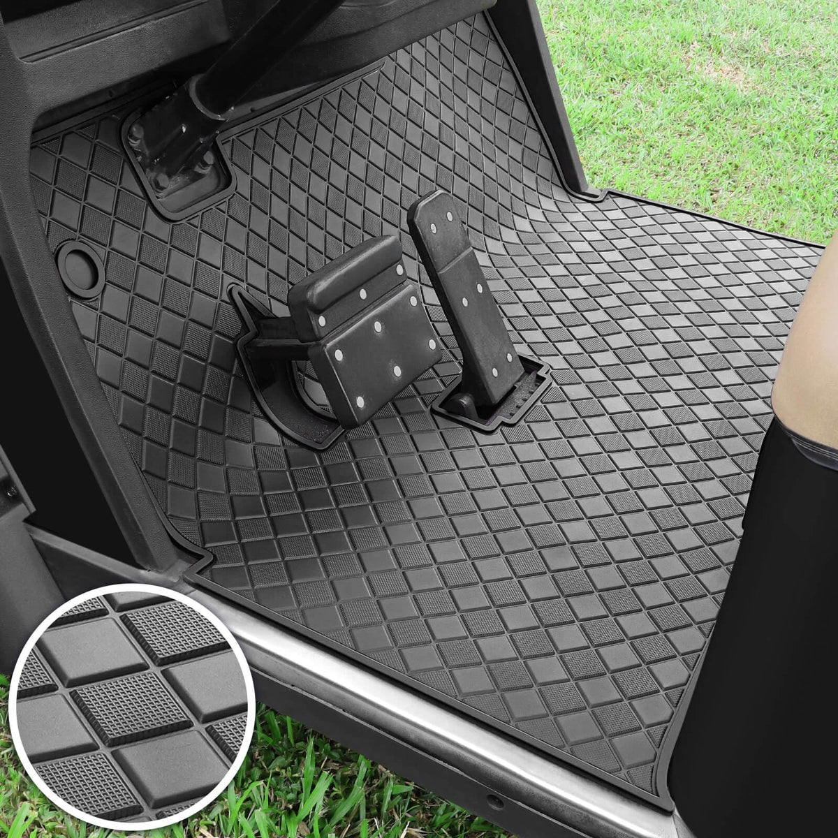 Cartalia grid pattern drains water for quick cleaning