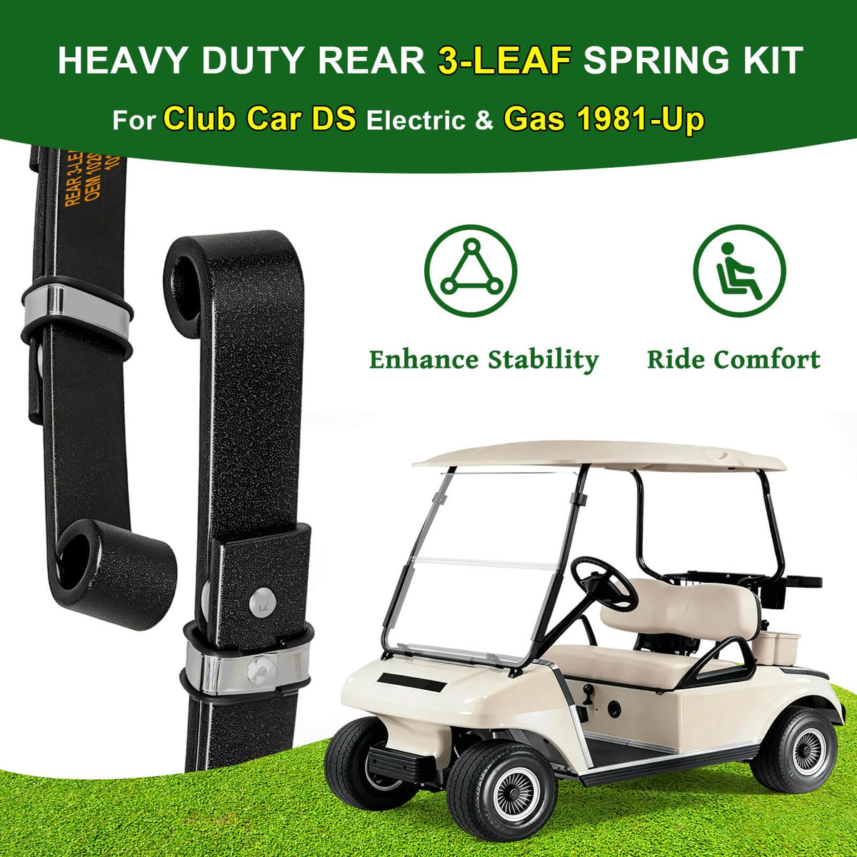 Cartalia heavy-duty springs close-up—strong steel with anti-rust coating