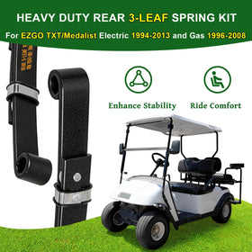 Cartalia heavy-duty leaf springs in durable steel for rugged EZGO suspension.