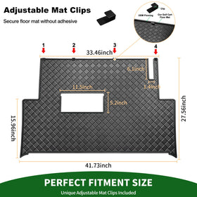 Cartalia natural rubber 8mm mat resists cracking and fading under outdoor use