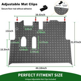Cartalia natural rubber 8mm mat resists UV and deformation for outdoors.