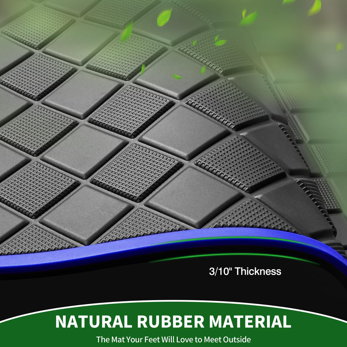 Cartalia non-slip grid pattern enhances grip and driving stability.