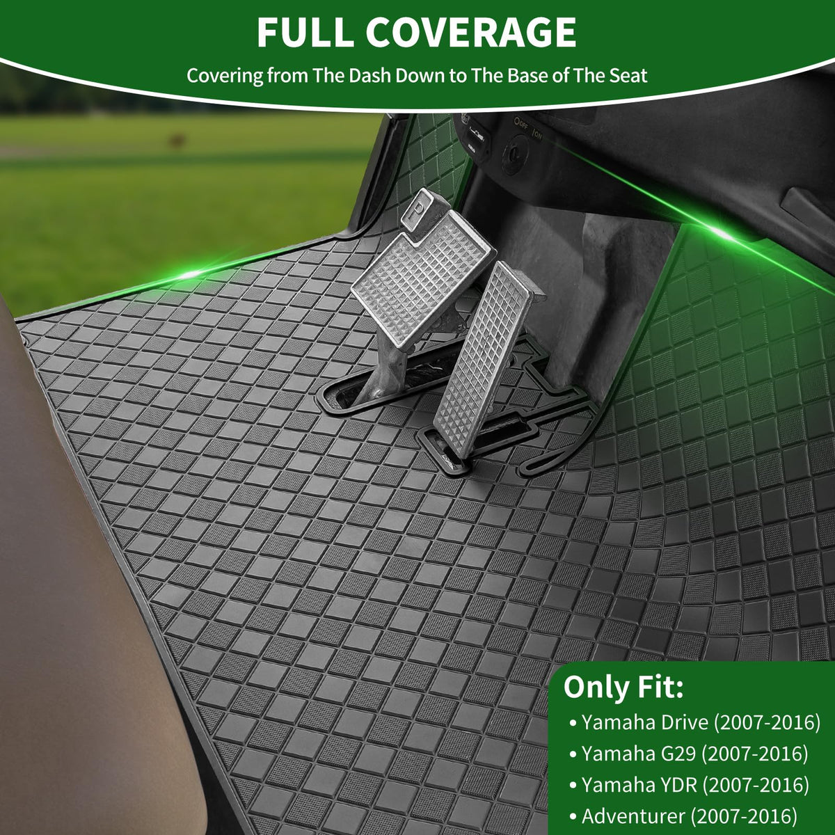 Cartalia precision-fit floor mat for Yamaha Drive Gen1 and G29 delivers snug coverage