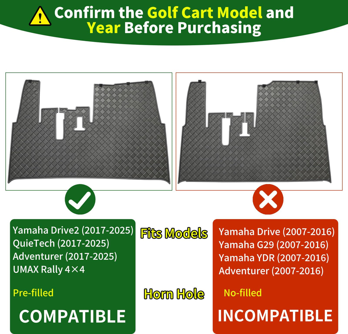 Cartalia QuieTech model mat with anti-slip texture improves grip during rides
