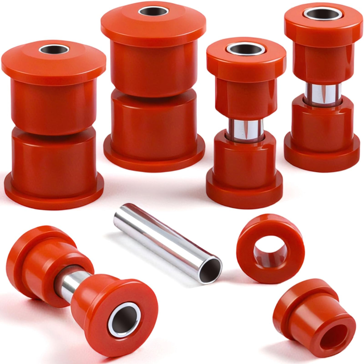 Cartalia rear leaf spring bushings 620160-620161 red for EZGO RXV.