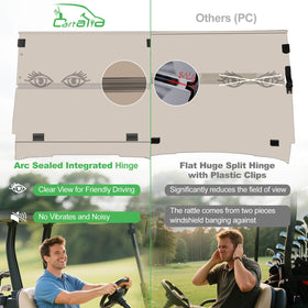 Cartalia shatter-resistant windshield ships with protective packaging to prevent scratches