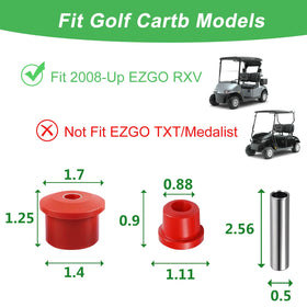 Cartalia small polyurethane bushings 624030 70291-G01 red improve ride.
